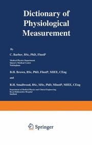 Cover von Dictionary of Physiological Measurement