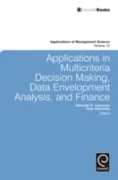 Cover von Applications in Multi-criteria Decision Making, Data Envelopment Analysis, and Finance