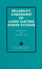 Cover von Reliability Assessment of Large Electric Power Systems
