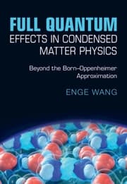 Cover von Full Quantum Effects in Condensed Matter Physics