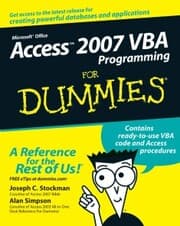Cover von Access 2007 VBA Programming For Dummies