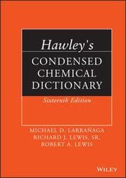 Cover von Hawley's Condensed Chemical Dictionary