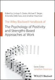 Cover von The Wiley Blackwell Handbook of the Psychology of Positivity and Strengths-Based Approaches at Work