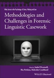 Cover von Methodologies and Challenges in Forensic Linguistic Casework