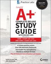 Cover von CompTIA A+ Complete Deluxe Study Guide with Online Labs