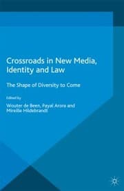 Cover von Crossroads in New Media, Identity and Law