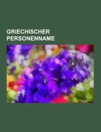 Cover von Griechischer Personenname