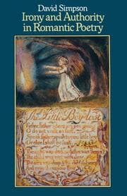Cover von Irony and Authority in Romantic Poetry