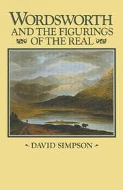Cover von Wordsworth and the Figurings of the Real