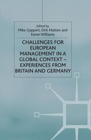 Cover von Challenges for European Management in a Global Context