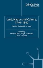 Cover von Land, Nation and Culture, 1740-1840