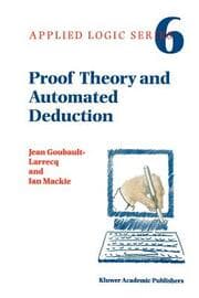 Cover von Proof Theory and Automated Deduction