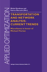 Cover von Transportation and Network Analysis: Current Trends