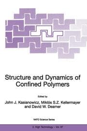 Cover von Structure and Dynamics of Confined Polymers