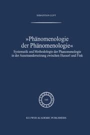 Cover von Phänomenologie der Phänomenologie