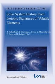 Cover von Solar System History from Isotopic Signatures of Volatile Elements