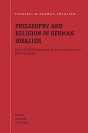 Cover von Philosophy and Religion in German Idealism