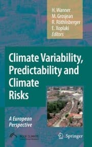 Cover von Climate Variability, Predictability and Climate Risks