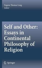 Cover von Self and Other: Essays in Continental Philosophy of Religion