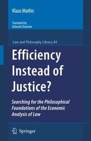 Cover von Efficiency Instead of Justice?