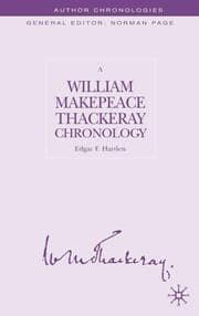 Cover von A William Makepeace Thackeray Chronology