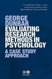 Cover von Evaluating Research Methods in Psychology
