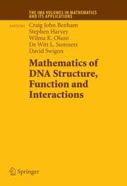 Cover von Mathematics of DNA Structure, Function and Interactions