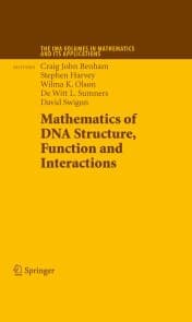 Cover von Mathematics of DNA Structure, Function and Interactions