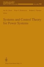 Cover von Systems and Control Theory for Power Systems