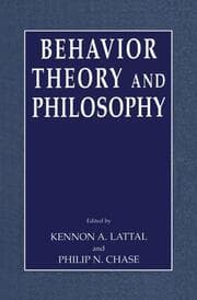 Cover von Behavior Theory and Philosophy