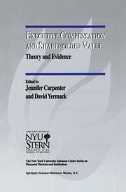 Cover von Executive Compensation and Shareholder Value