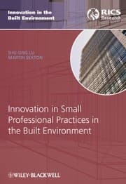 Cover von Innovation in Small Professional Practices in the Built Environment