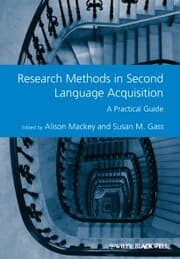 Cover von Research Methods in Second Language Acquisition