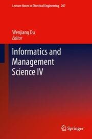 Cover von Informatics and Management Science IV