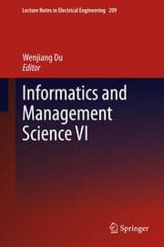 Cover von Informatics and Management Science VI
