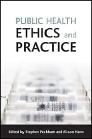 Cover von Public health ethics and practice