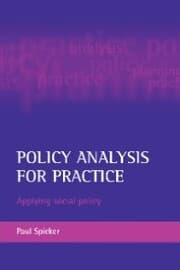 Cover von Policy analysis for practice