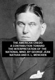 Cover von American Credo, A Contribution Toward the Interpretation of the National Mind