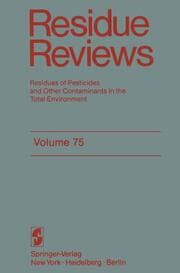 Cover von Residue Reviews
