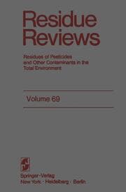 Cover von Residue Reviews