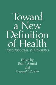 Cover von Toward a New Definition of Health