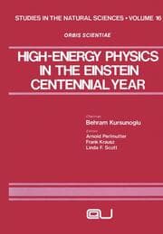 Cover von High-Energy Physics in the Einstein Centennial Year