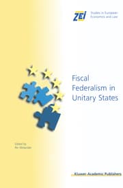 Cover von Fiscal Federalism in Unitary States