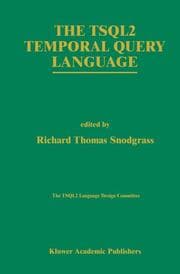 Cover von The TSQL2 Temporal Query Language