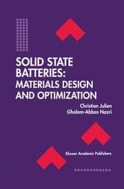 Cover von Solid State Batteries: Materials Design and Optimization