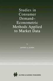 Cover von Studies in Consumer Demand Econometric Methods Applied to Market Data