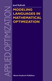 Cover von Modeling Languages in Mathematical Optimization