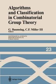 Cover von Algorithms and Classification in Combinatorial Group Theory