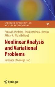 Cover von Nonlinear Analysis and Variational Problems