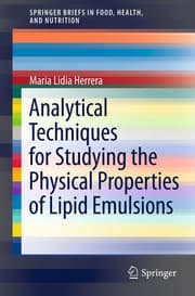Cover von Analytical Techniques for Studying the Physical Properties of Lipid Emulsions